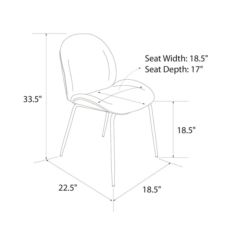 Astor upholstered dining deals chair